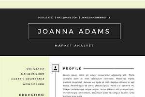 2 In 1 Modern Word Resume Template