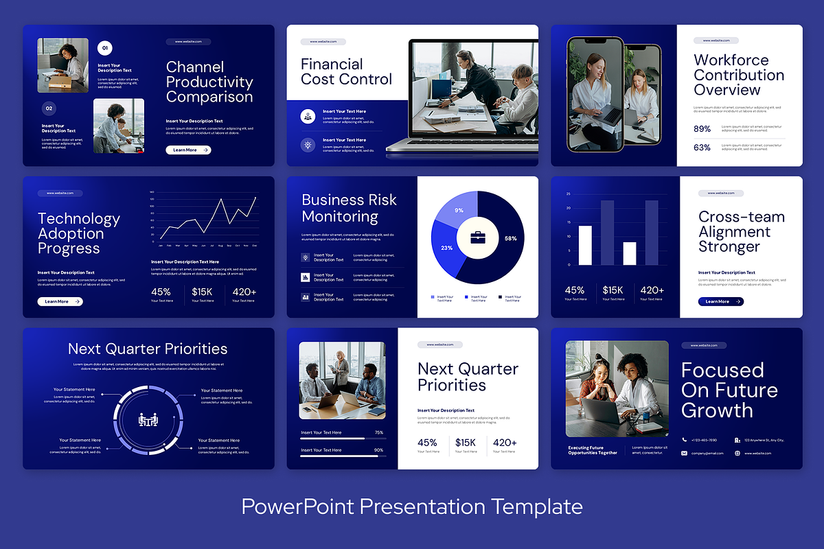 Quarterly Business Review Powerpoint, a Presentation Template by Sixtemp (Photo 3 of 3)