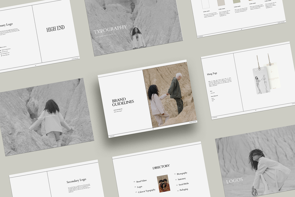 Zoe Brand Guidelines, a Presentation Template by Alana Designed (Photo 1 of 5)