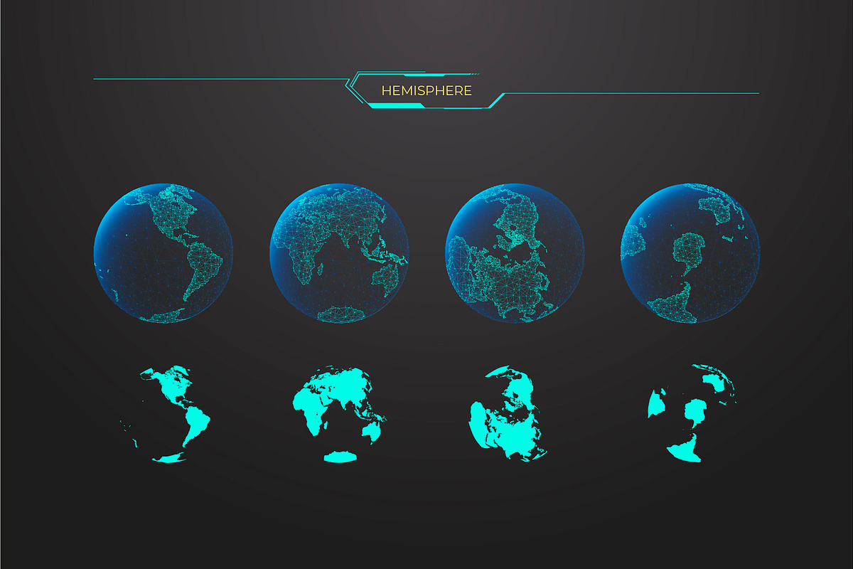 EARTH. Constructor. Design elements, an Object Illustration by ANTON KHRUPIN ART (Photo 2 of 6)