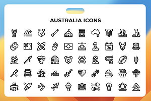 Australia Icons, a Duotone Icon by Wencory