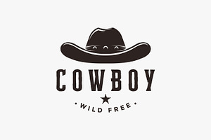 Vintage Western Sheriff Cowboy Logo