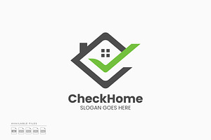 Check Home Logo, a Branding & Logo Template by Zeer Graphic