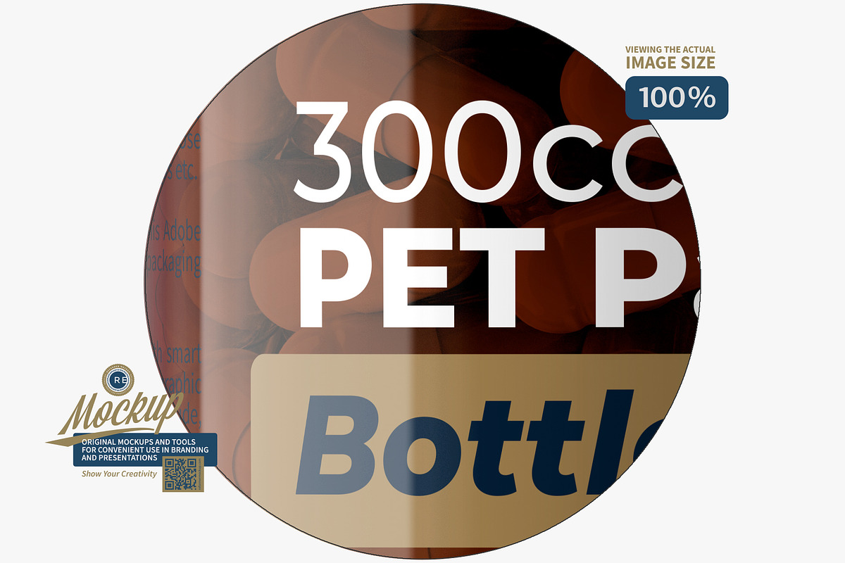 Amber Pills Bottle Mockup 300CC, a Packaging Mockup by Reformer Mockup (Photo 4 of 6)