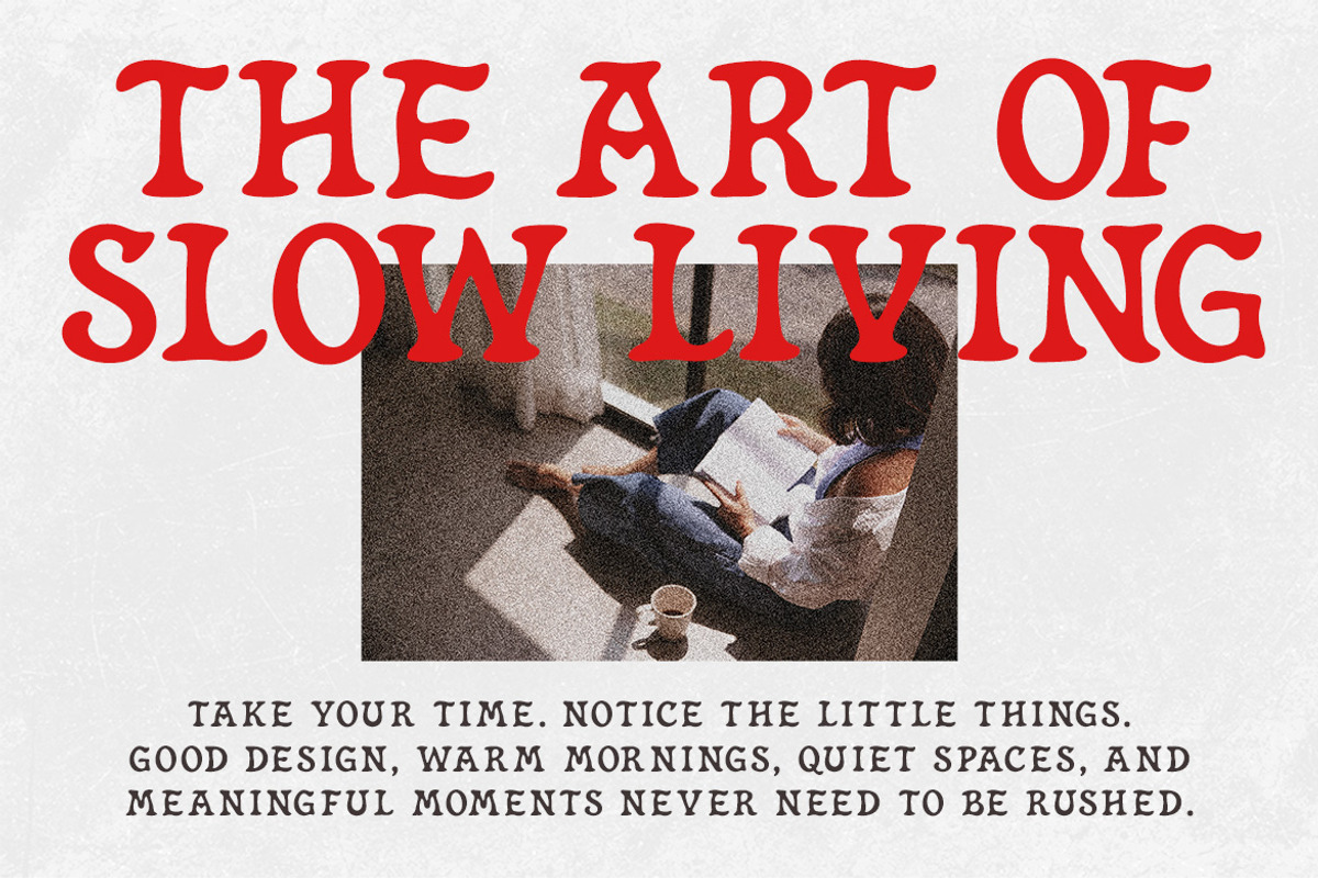ROVELA VELVET – Organic Retro Font, a Serif Font by decographstud (Photo 6 of 6)