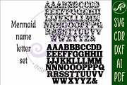 Mermaid alphabet set. 2 layer letter, an Object Graphic by A P Inspired Designs (Thumbnail 4 of 7)