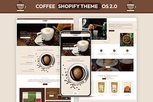 Coffee Cafe Store Shopify Theme, a Shopify Template by LogicGo Shopify Experts