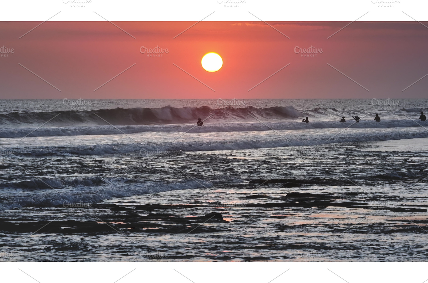 Surfers waiting for waves during, a Sports & Recreation Photo by Goinyk
