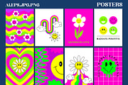 Retro Groovy Hippie Bundle, an Object Graphic by Sofico (Thumbnail 3 of 35)