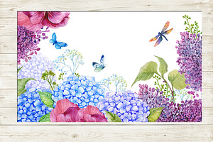 Floral Backgrounds Watercolor