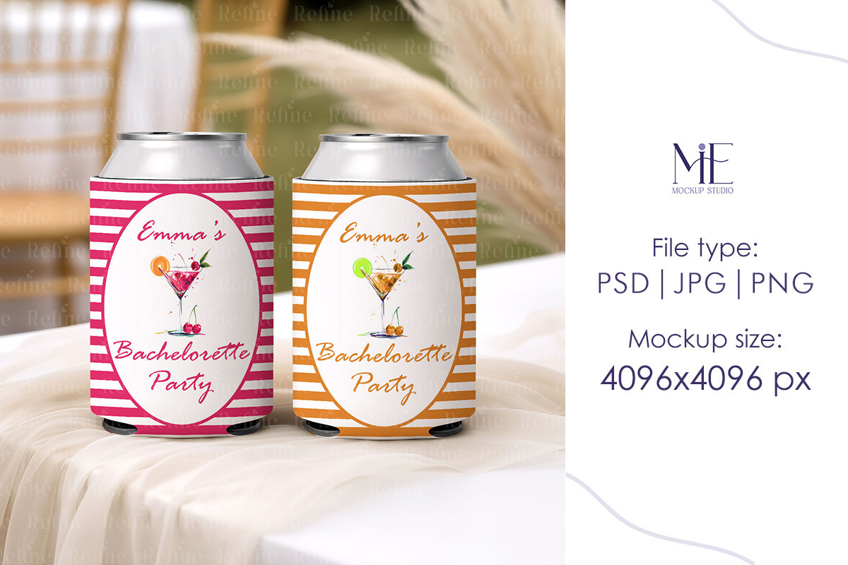 Two Can Cooler Mockup Drink Holder, a Cups & Container Mockup by Mie Mockup Studio (Photo 2 of 8)