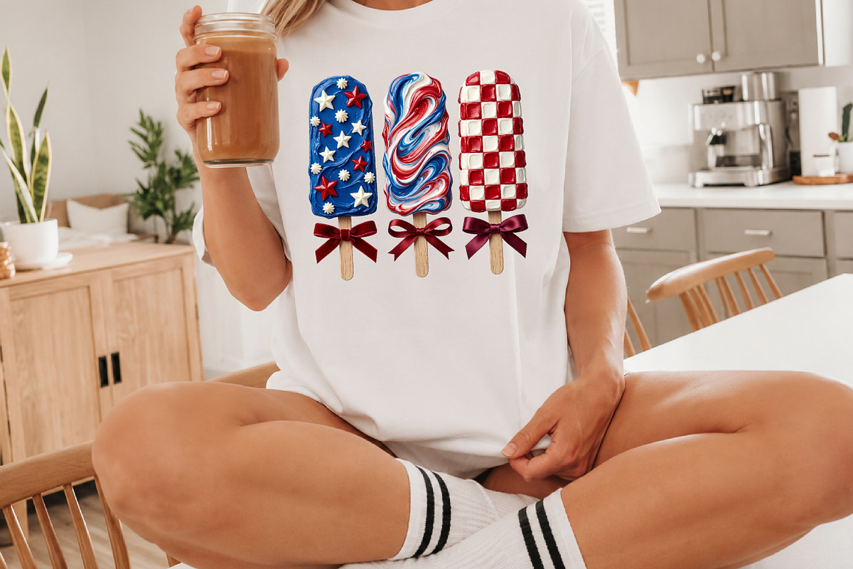 Patriotic Popsicle PNG, 4th of July, a Seasonal Illustration by Canvas Craft (Photo 3 of 6)