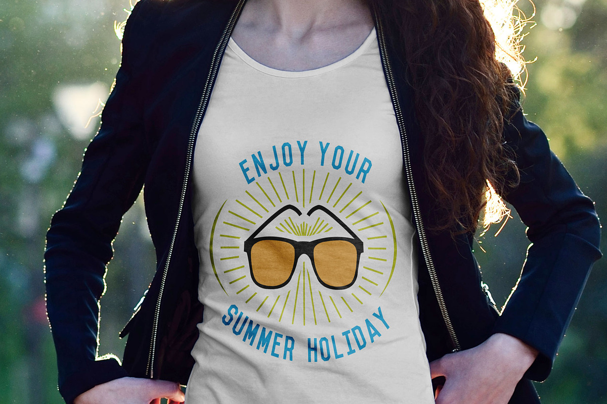 Sumer Retro Labels Bundle, a Branding & Logo Template by DCD Vector Co. (Photo 4 of 12)