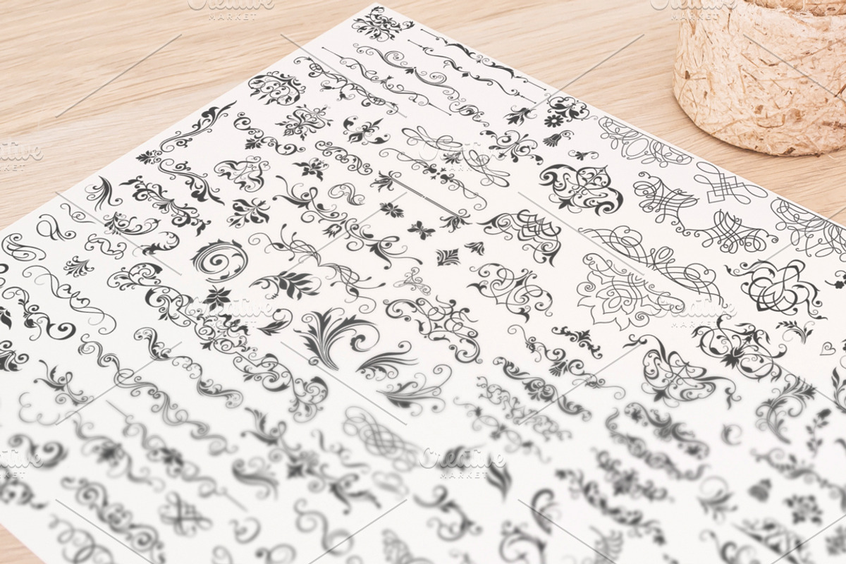 Calligraphic Design Elements, an Object Graphic by Arys Design (Photo 5 of 8)