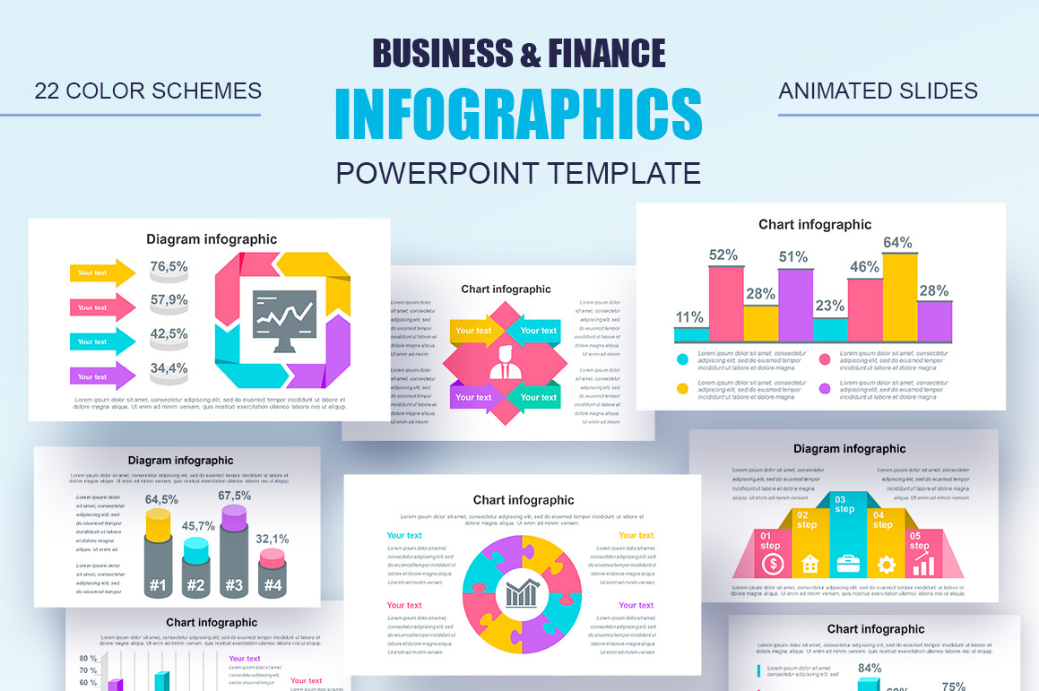 Financial Infographics Powerpoint, a Presentation Template by alexdndz ...