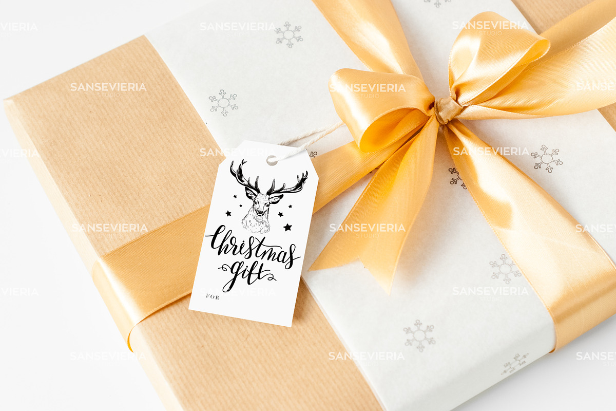 Gift tag mock up - Christmas box, a Product Mockup by Grace White (Photo 3 of 3)