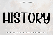 History, a Sans Serif Font by InermediaSTUDIO (Thumbnail 1 of 6)