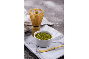 Japanese matcha green tea powder, a Food & Drink Photo by Yulia Furman