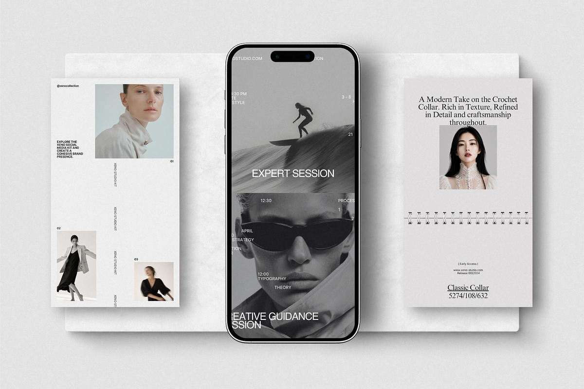 XENO | Instagram STORIES Bundle, a Social Media Template by The Aesthetic Studio (Photo 4 of 10)