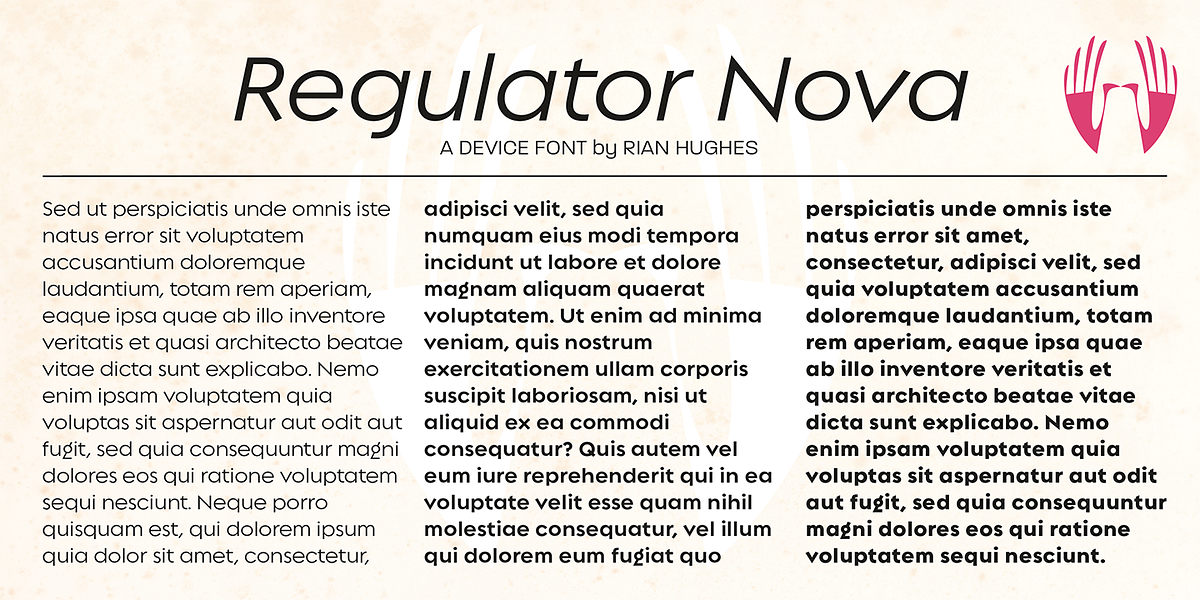 Regulator Nova, a Sans Serif Font by Device (Photo 2 of 9)