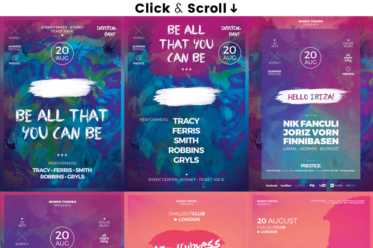 18 Eye-Catching Event Flyer Bundle, a Flyer Template by Bundo Themes (Photo 2 of 22)