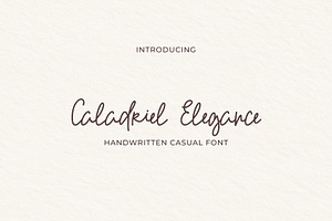 Caladriel Elegance Font, a Handwritten Font by AnnArt