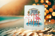 Watercolor Tropical Christmas set, a Seasonal Illustration by VerAna (Thumbnail 4 of 19)