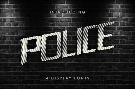 PoliceLineDoNotCross 4 display fonts