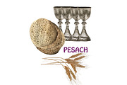 Jewish Year Holidays watercolor set, an Illustration by Bychovsky design (Thumbnail 5 of 12)