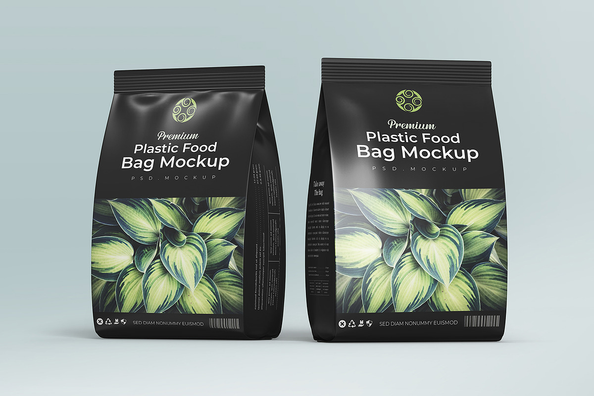 Plastic Food Packaging Bag Mockup, a Packaging Mockup by Ram Studio LLC (Photo 8 of 14)