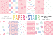 Pastel Valentines Day Patterns, a Pattern Graphic by Paper Starr Studio (Thumbnail 1 of 7)