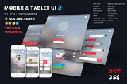 Mobile and Tablet UX UI kit 2, an UI Kit Template by Alireza Farzad (Thumbnail 1 of 11)