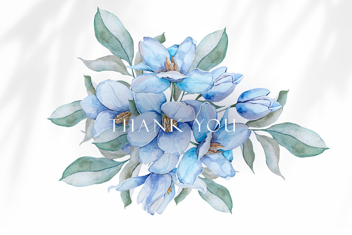 Watercolor clipart Navy tulips, a Decorative Illustration by MariGraphic boutique (Photo 9 of 9)
