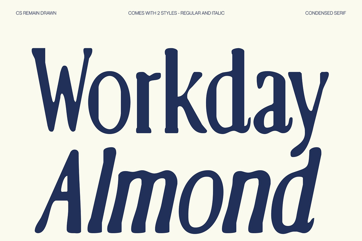 CS Remain Drawn, a Serif Font by Craft Supply Co. (Photo 5 of 8)
