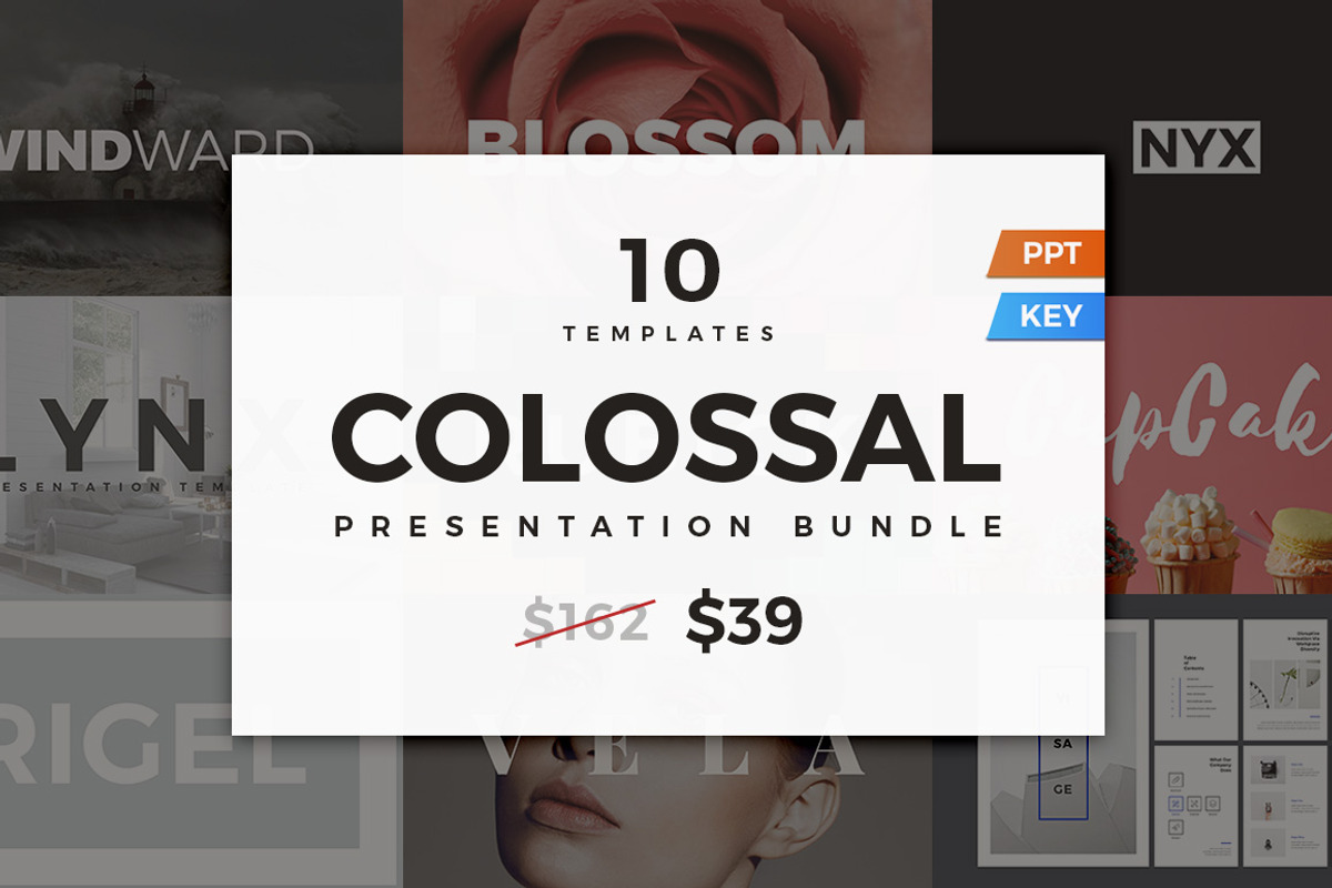 Colossal Presentation Bundle, a Presentation Template by SlideStation (Photo 1 of 11)