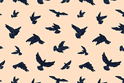 Birds fly in sky, seamless patterns, an Animal Illustration by PaperTrident (Thumbnail 12 of 16)