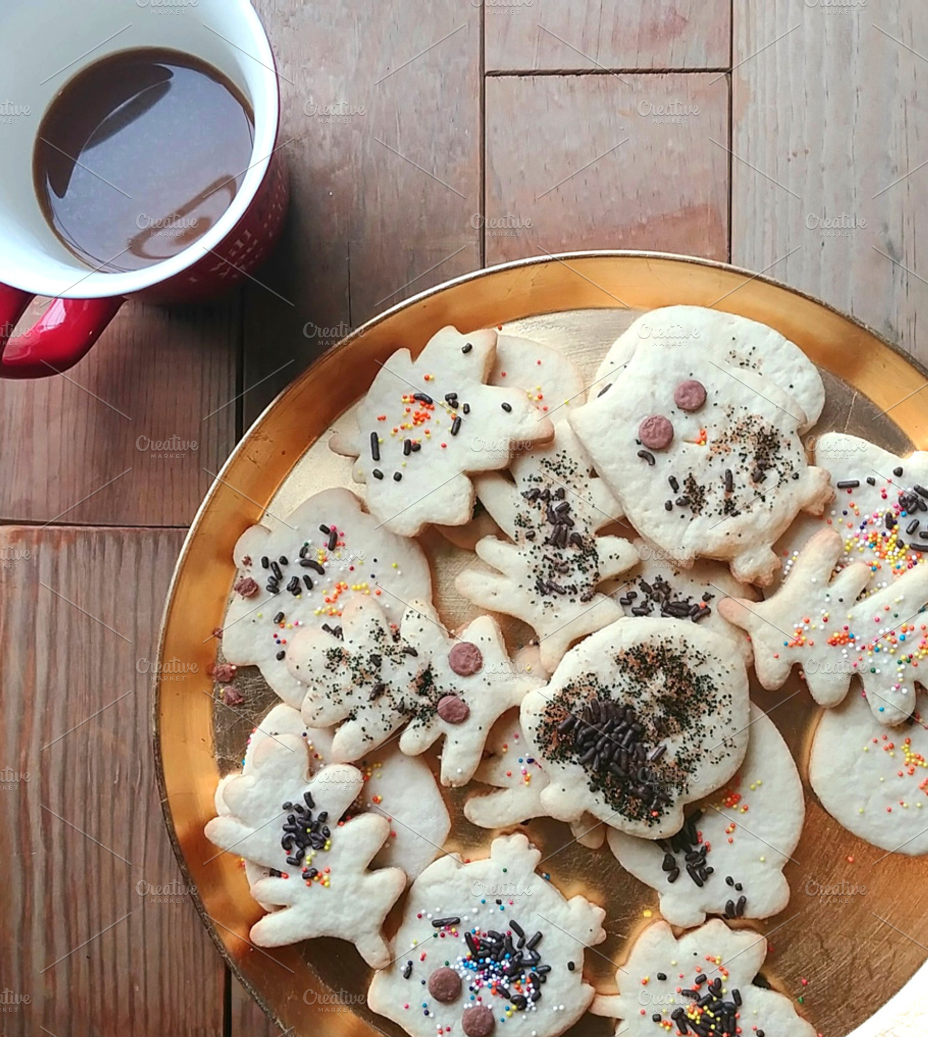 Tray of Cookies & Mug of Coffee, a Food & Drink Photo by Cordial Punch Press