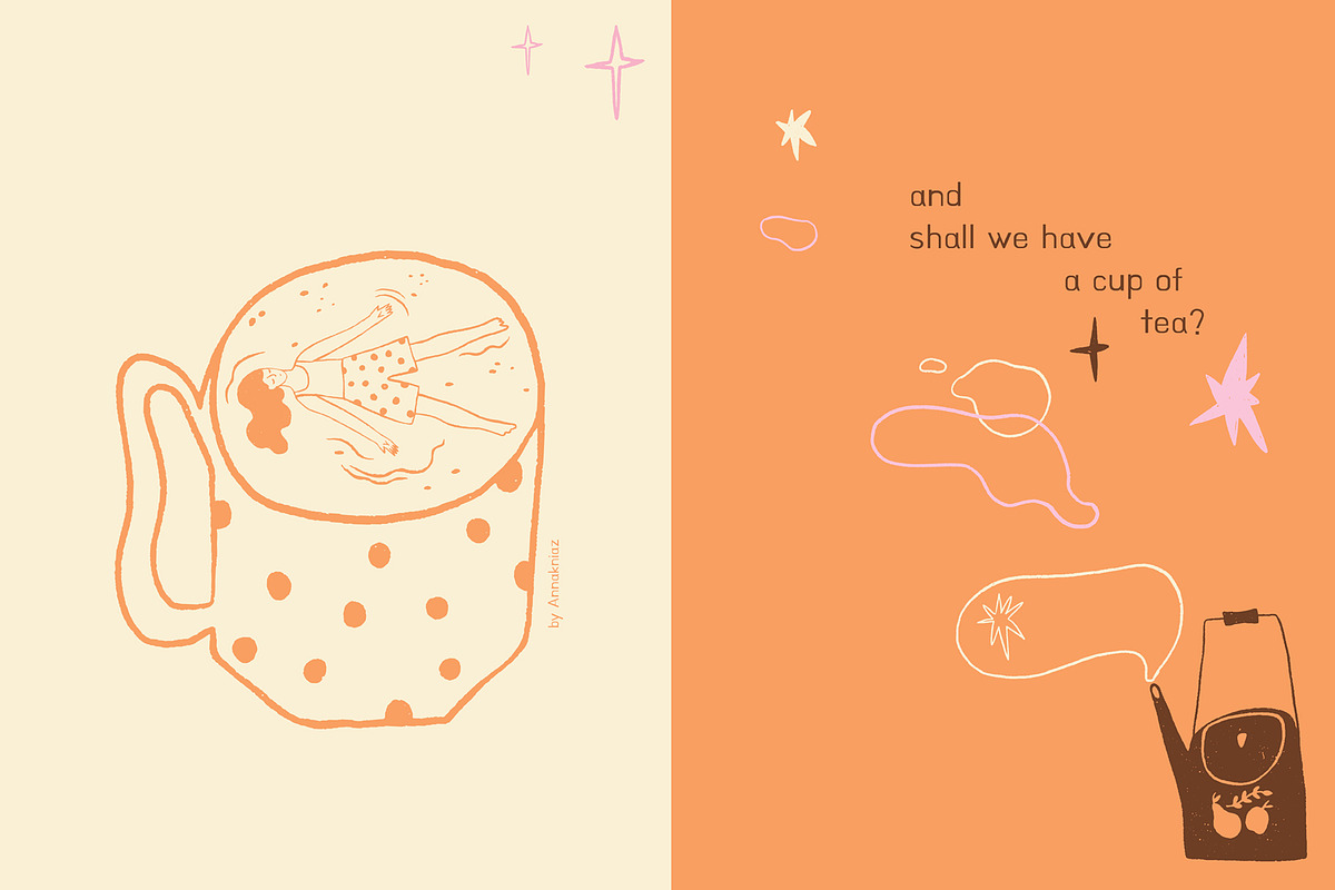 About Coffee and Tea, a Food Illustration by Annakniaz (Photo 8 of 15)