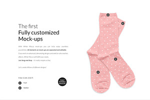 Socks Mockup Generator Mock-ups Set