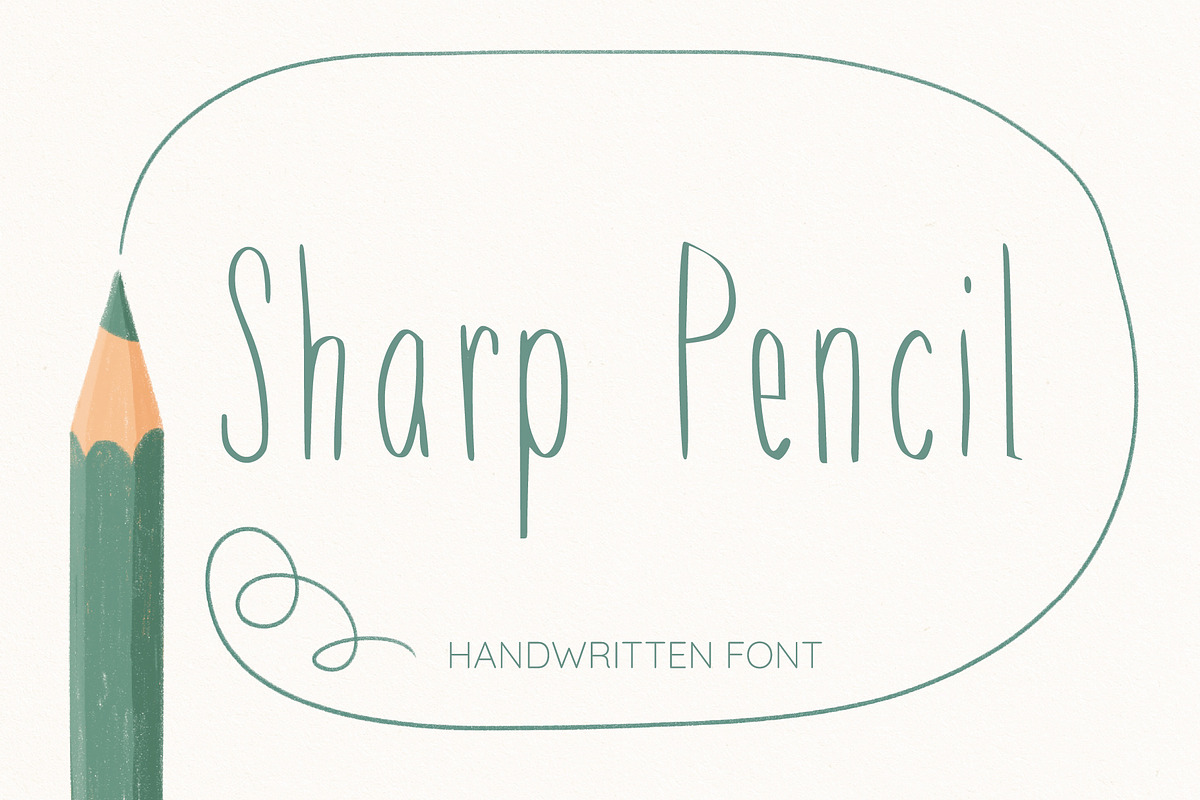Sharp Pencil, a Handwritten Font by Jelena Sardi (Photo 1 of 7)
