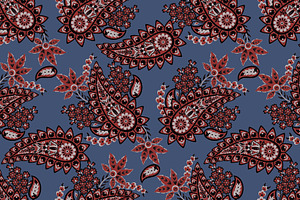 Paisley Seamless Fabric Pattern