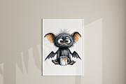 25 Quirky Bat Clipart, an Animal Illustration by Pati Charm Studio (Thumbnail 8 of 8)
