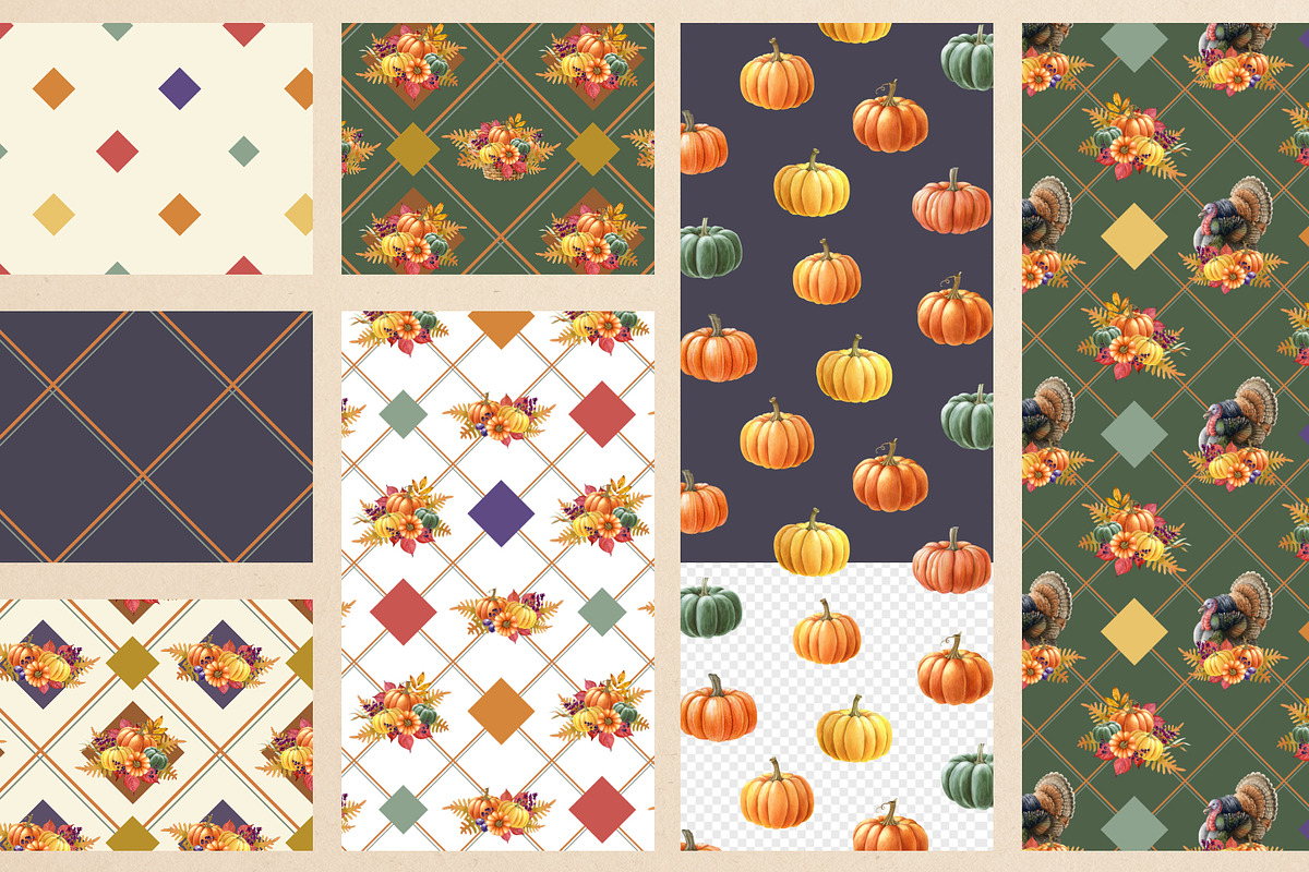 Thanksgiving Watercolor Clipart, a Seasonal Illustration by AnitaPol (Photo 12 of 17)