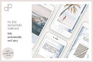 Tie Dye Instagram Template on Canva