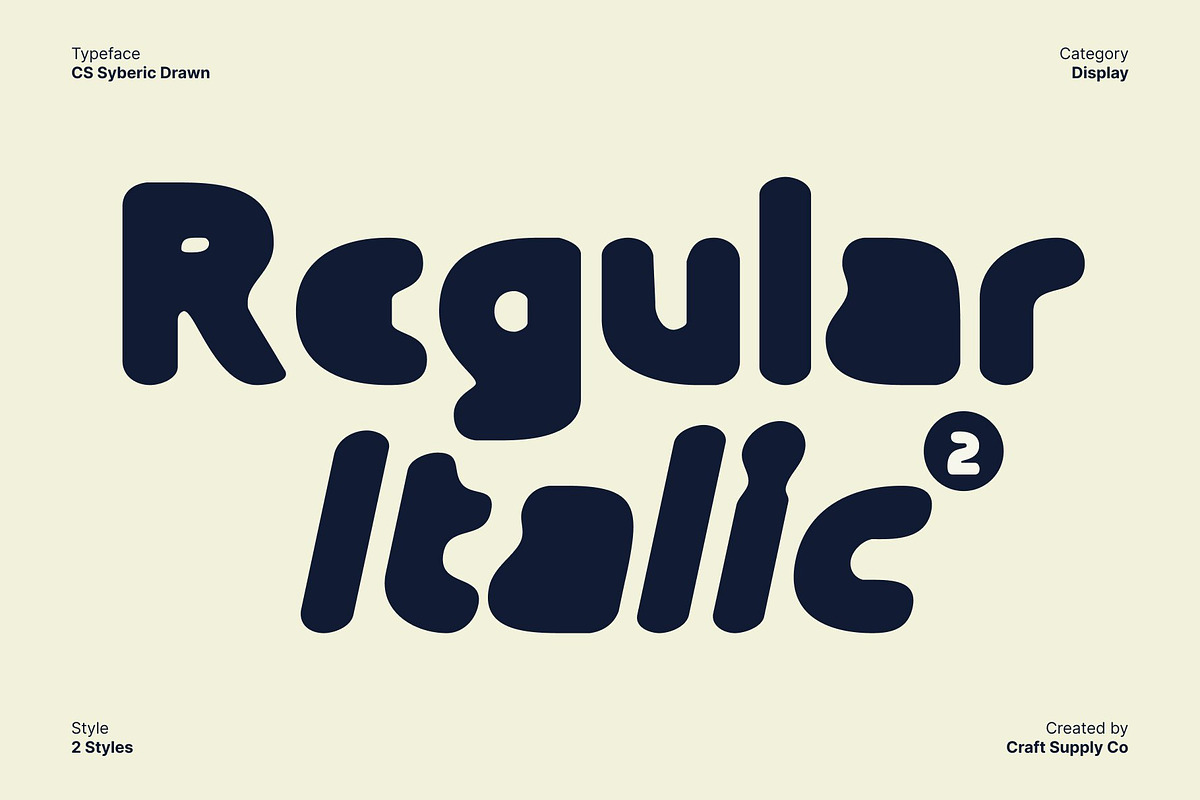 CS Syberic Drawn, a Sans Serif Font by Craft Supply Co. (Photo 2 of 8)
