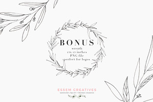 Botanical Website Blog Branding Kit