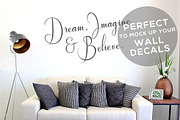 F189 Sofa Wall Mock Up, a Product Mockup by UpStyled (Thumbnail 2 of 4)
