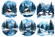 Watercolor Mountain Clipart, an Illustration by Libby Wishes (Thumbnail 4 of 4)