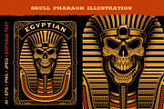 Egyptian Pharaohs Skeleton, an Illustration by Harry Kasyanov (Thumbnail 1 of 4)