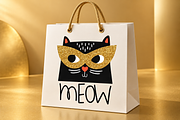 Party black cat. Birthday card print, an Animal Illustration by StudioLondon (Thumbnail 1 of 3)